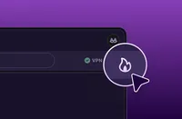Firefox-Browserfenster mit hervorgehobenem Symbol für den privaten Modus in der Symbolleiste.