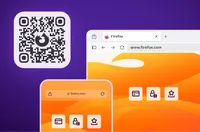 Indicateur VPN avec une coche dans la barre du navigateur.