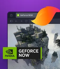 GeForce NOW running in Firefox, with a game streaming in the browser.