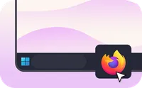 Mauszeiger auf dem Firefox-Symbol in der Windows-Taskleiste.