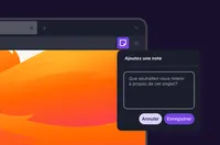 Une interface du navigateur Firefox montrant une fenêtre contextuelle “Ajouter une note”. Le champ de saisie affiche le texte “Que souhaitez-vous mémoriser à propos de cet onglet ?”. Deux boutons apparaissent en bas : “Annuler” et “Enregistrer”. L’icône d