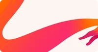 Illustration des Firefox-Fuchskörpers in Bewegung mit orange- und rosafarbenen Verläufen.