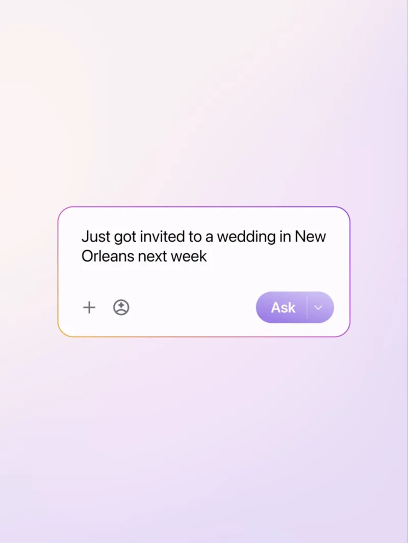 Smart window: Just got invited to a wedding in New Orleans next week