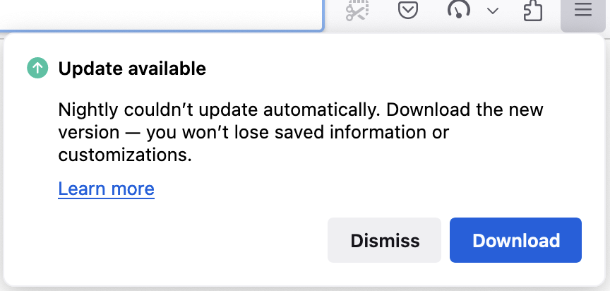 Screenshot of macOS reinstall prompt