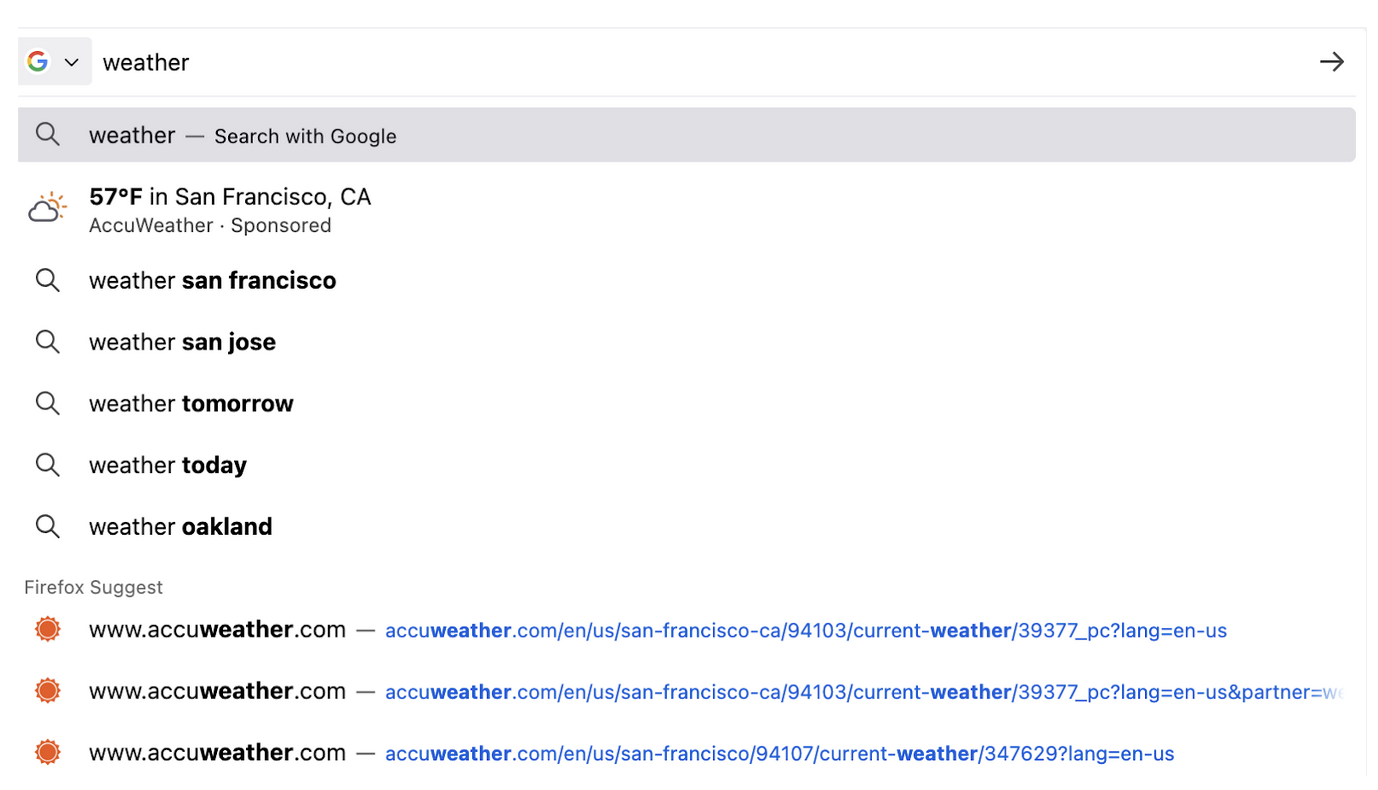 Screenshot of the feature